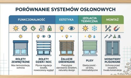 osłony okienne porównanie
